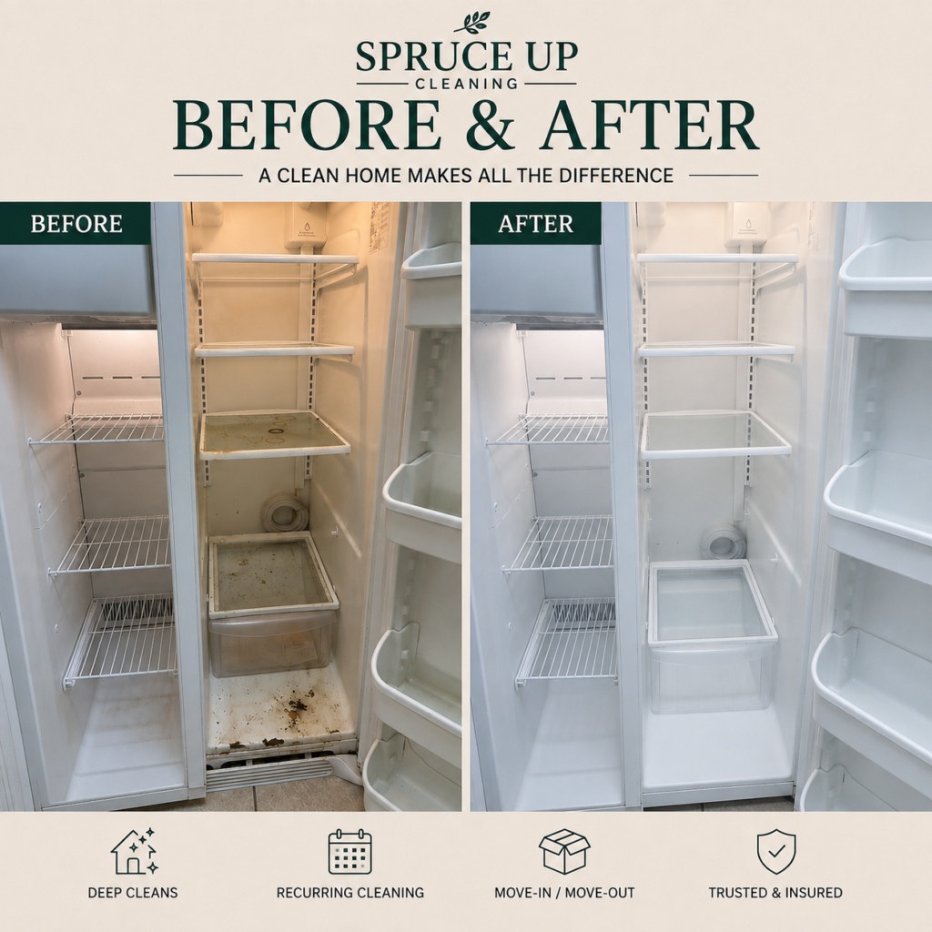 Abby before and after fridge