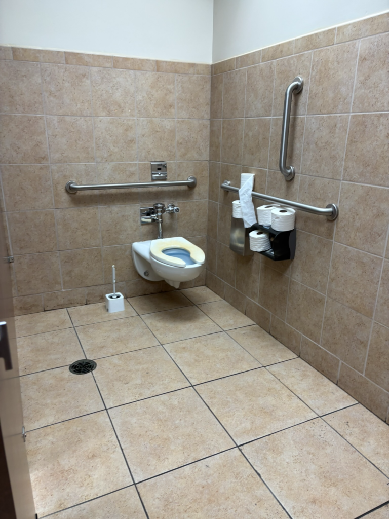 al pearl clean bathroom stall