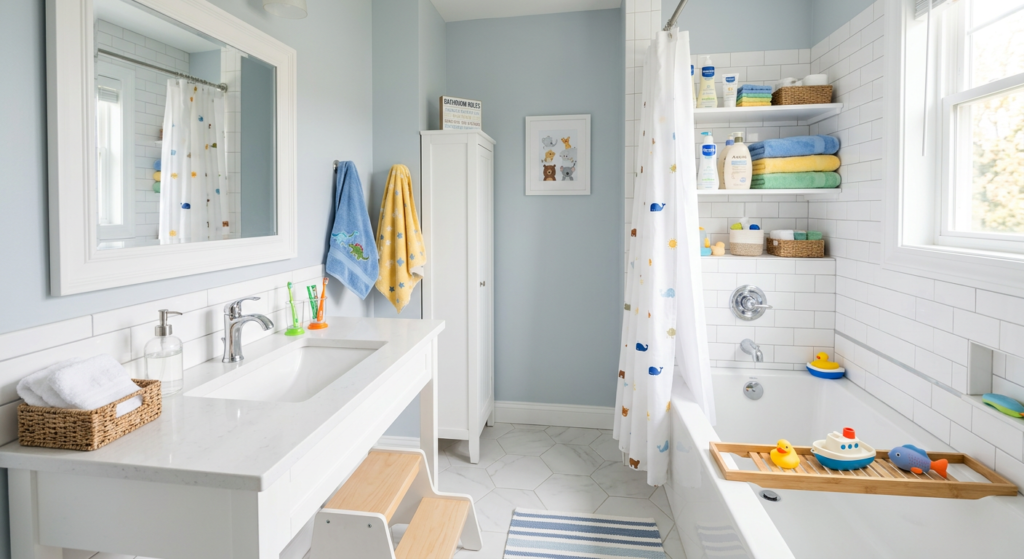 Freshly cleaned bathroom after professional house cleaning service in Owasso, OK.