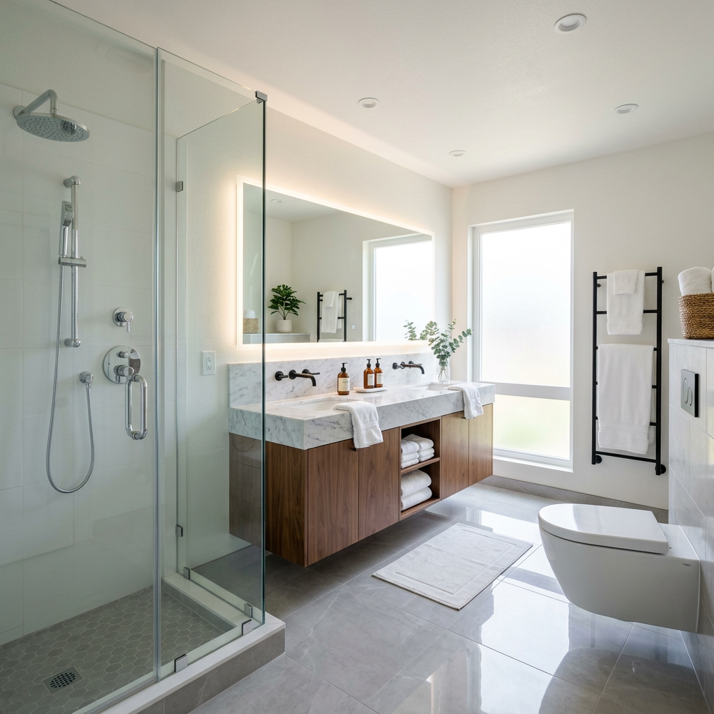 recurring clean bathroom