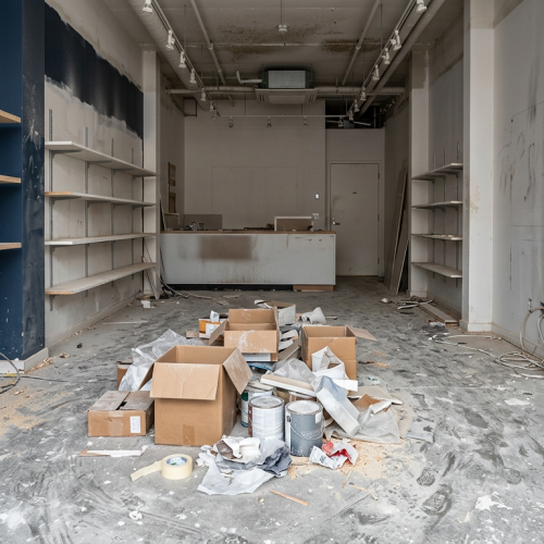 post construction clean retail store