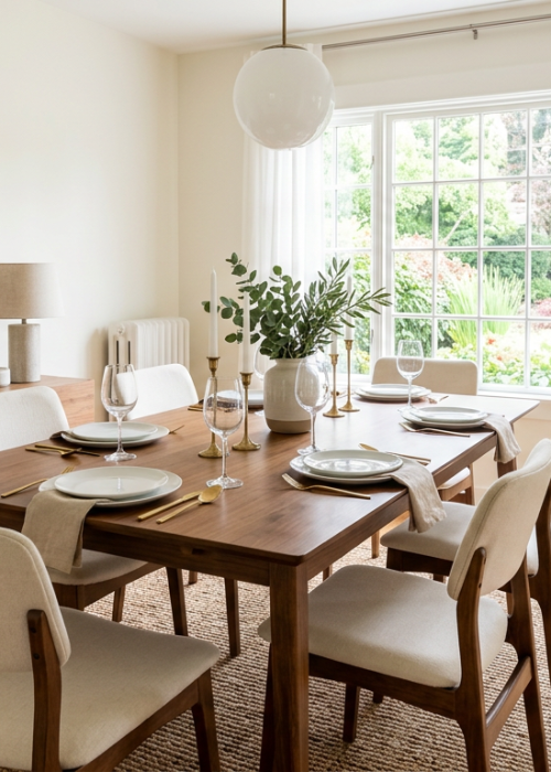 clean dining room from recurring maid service in owasso oklahoma