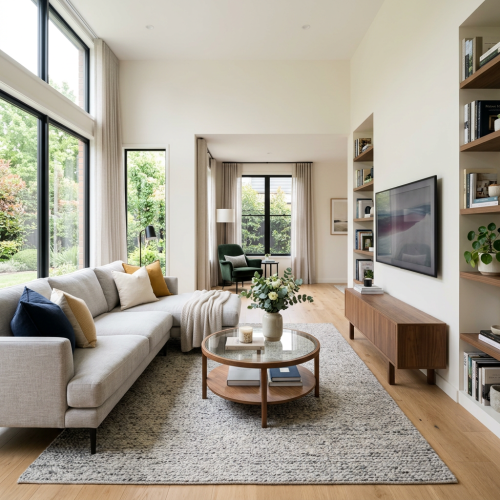 creek county living room deep clean